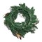 Kurt Adler 24-Inch Unlit Copper and Silver Balls Green Wreath